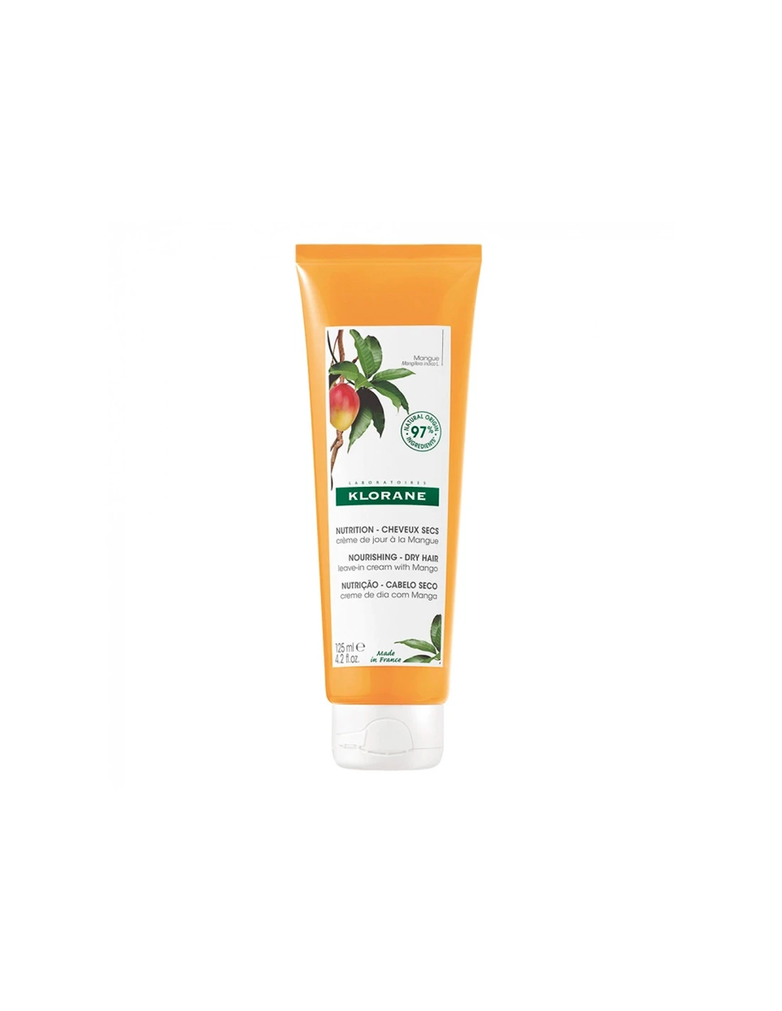 Klorane Nutrition Crème De Jour Sans Rinçage à La Mangue 125ml 3 Klorane Nutrition Crème De Jour Sans Rinçage à La Mangue 125ml