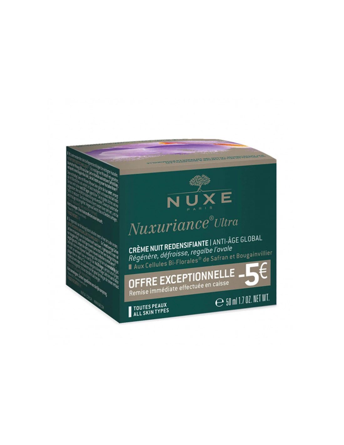 NUXE Nuxuriance Ultra Crème Nuit Offre Exceptionnelle -5€*. 50ml 3 NUXE Nuxuriance Ultra Crème Nuit Offre Exceptionnelle -5€*. 50ml