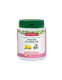 Superdiet Onagre Bourrache Beauté De La Peau. 200 Capsules
