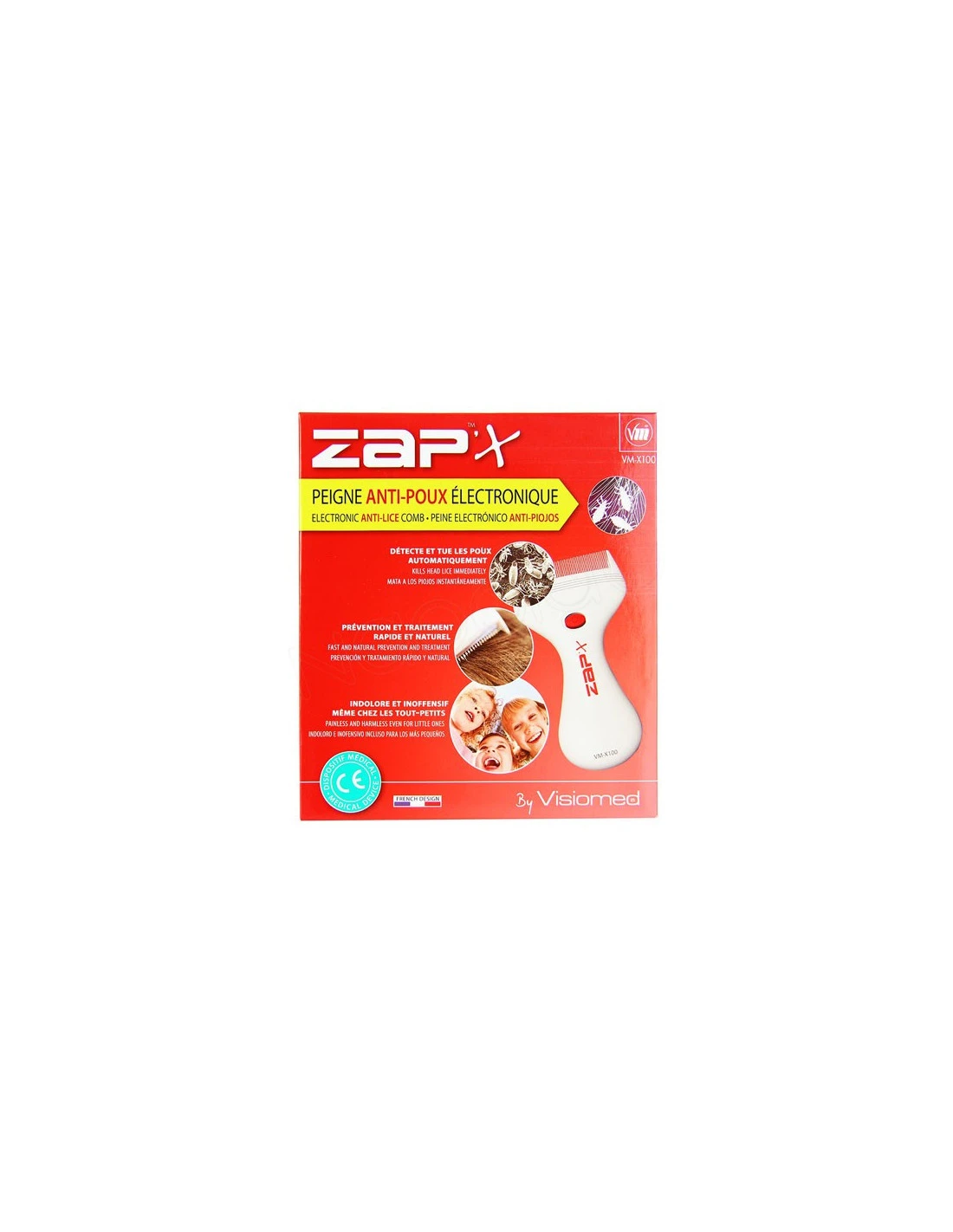 Zap'X Peigne Anti-poux électronique VM-X100 3 Zap'X Peigne Anti-poux électronique VM-X100